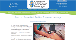 Desktop Screenshot of cranburymassage.com